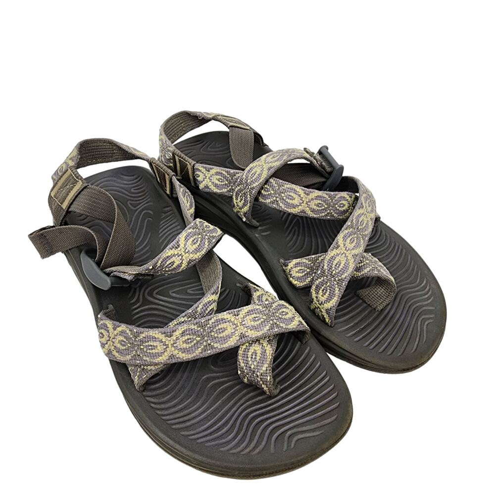 Chaco Zx2 Geometric Print Water Sandals Adjustable Strap Womens Size 8 Shoes